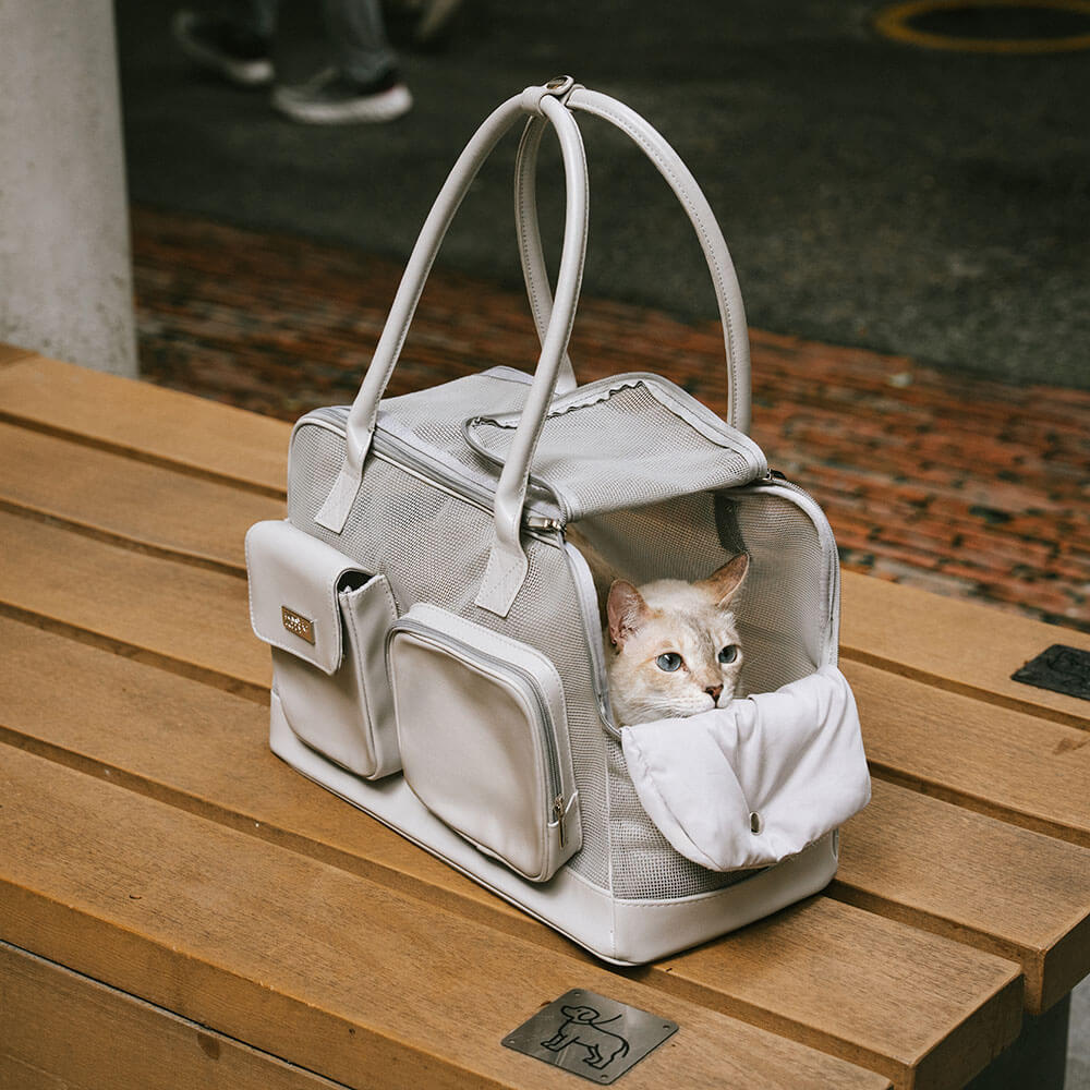 Lightweight Breathable Mesh Safe Pet Carrier - Mprsstore