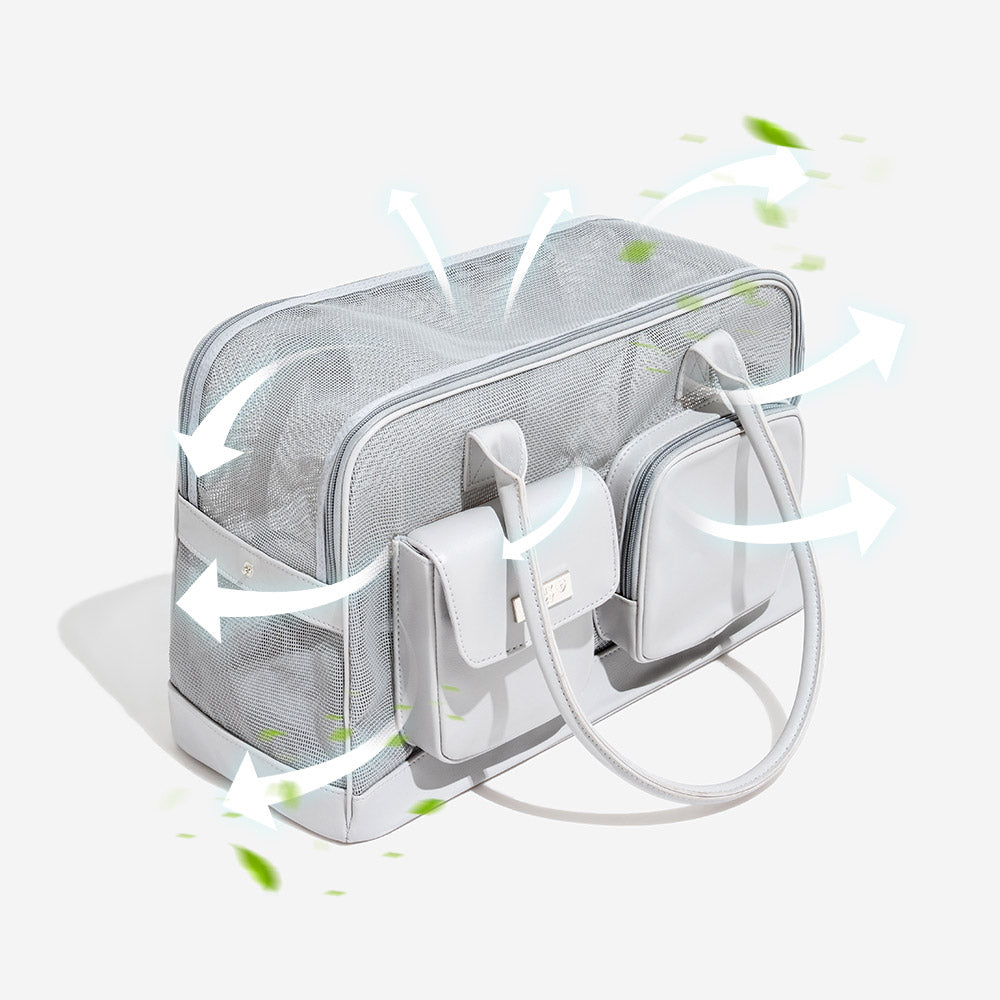 Lightweight Breathable Mesh Safe Pet Carrier - Mprsstore