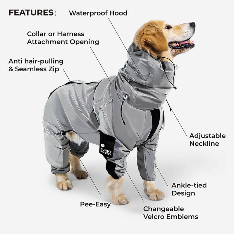 Waterproof Cool Dog Rain Coat