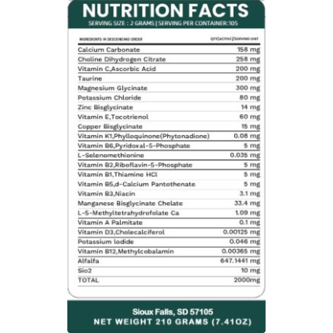 Pet's Daily Wellness Formula - For Pets With Pork/Beef Allergy