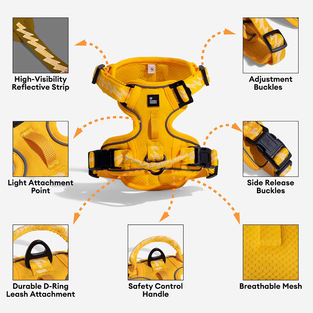 Reflective Adjustable Outdoor Dog Harness - Flexi Walker