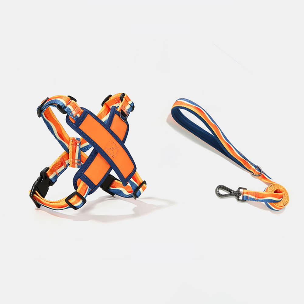 X-Shaped Adjustable Durable Dog Harness and Lead