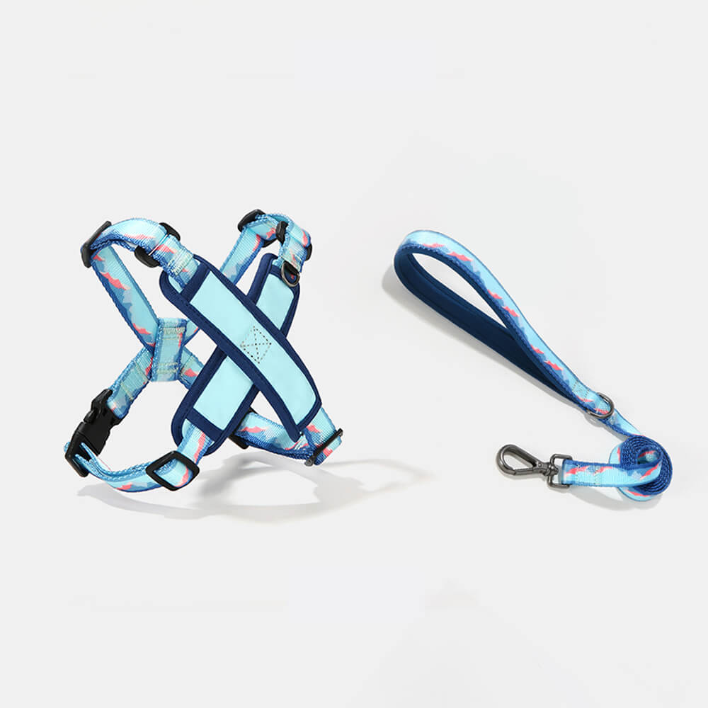 X-Shaped Adjustable Durable Dog Harness and Lead