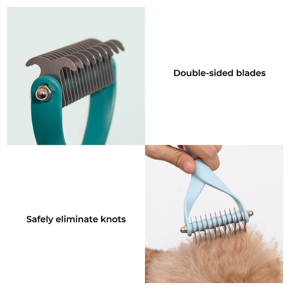 Pet Safe Dematting Comb Rake - Double Sided Blades - Mprsstore