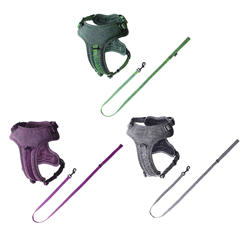 Recycled Fabric No-Pull Dog Harness/Lead