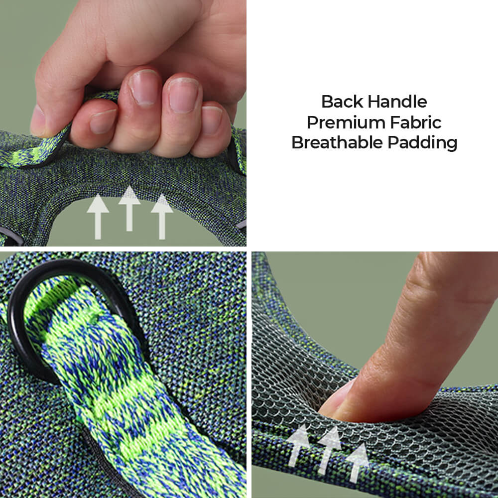 Recycled Fabric No-Pull Dog Harness/Lead