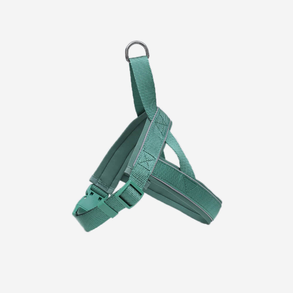 Nylon Adjustable Reflective No-Pull Dog Harness Collar and Lead